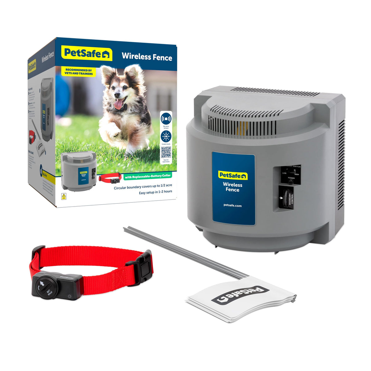 PetSafe wireless transmitter setup for easy travel-friendly boundary control