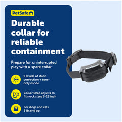 PetSafe YardMax rechargeable system highlights quick charge and long battery life.