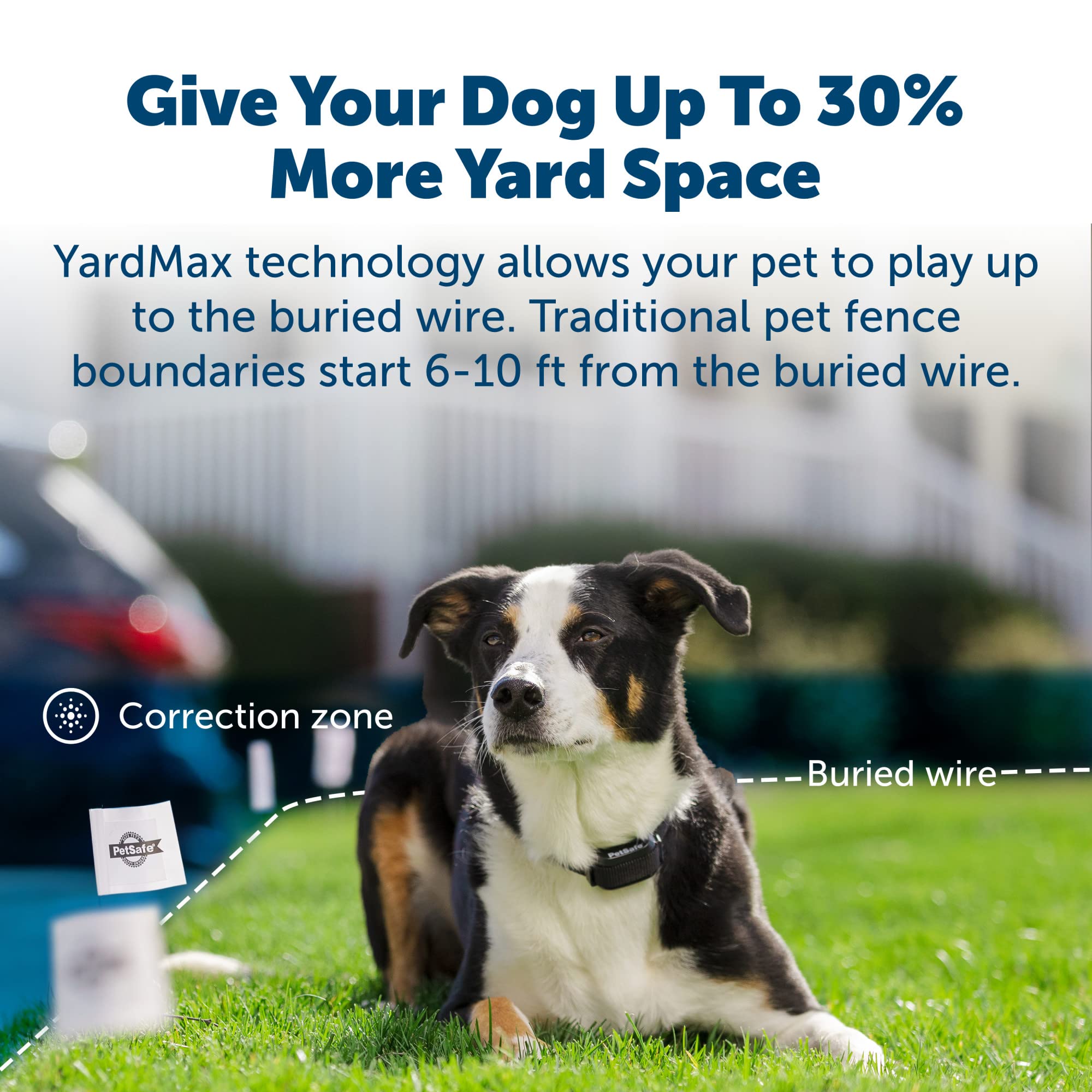 PetSafe YardMax buried wire installation demonstrates scalable outdoor containment.