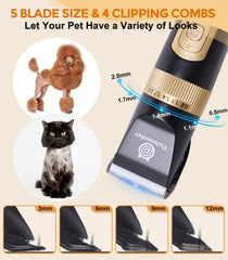Petsaunter dog clippers cordless design for grooming anywhere