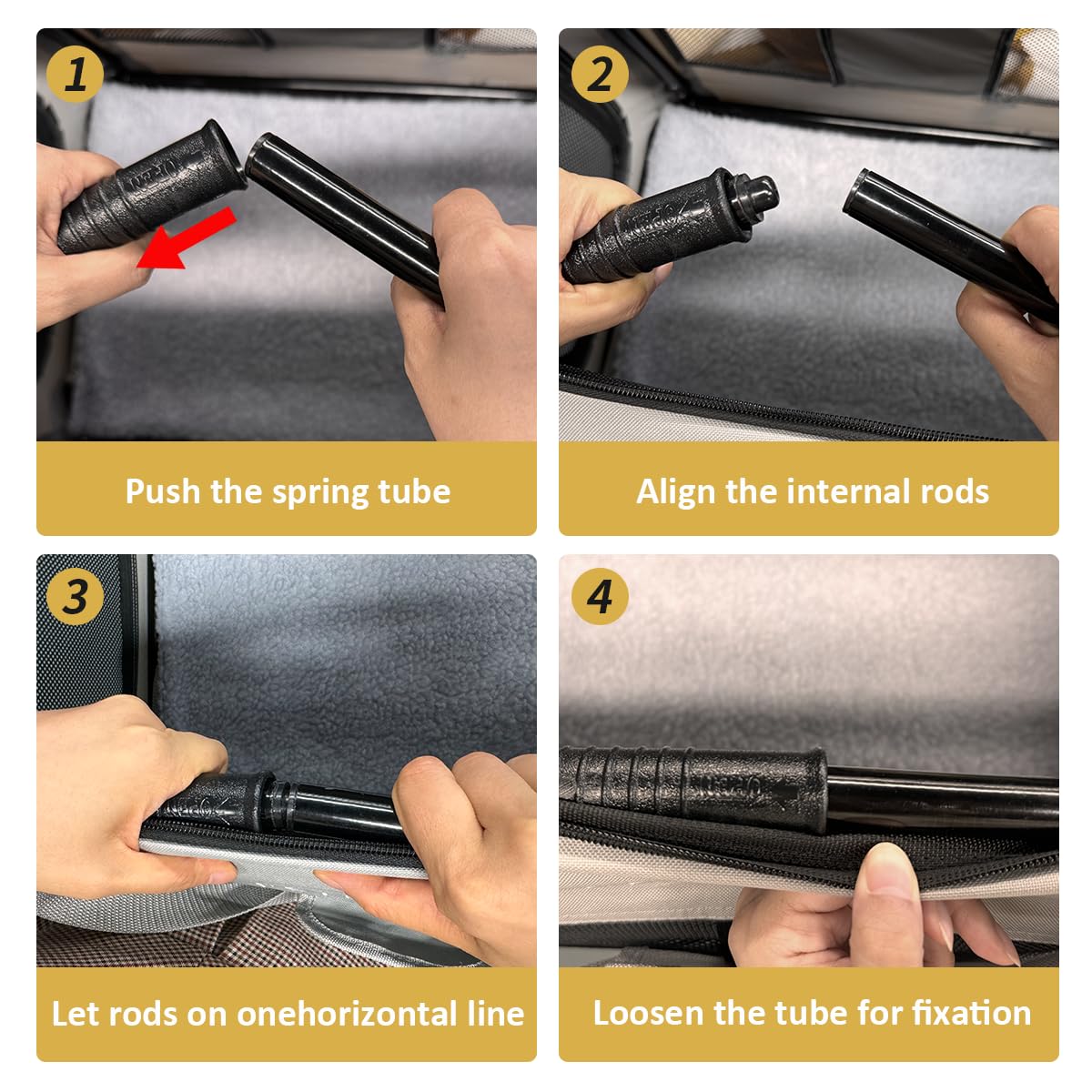 Petseek extra large cat carrier folded for compact storage in travel or home.