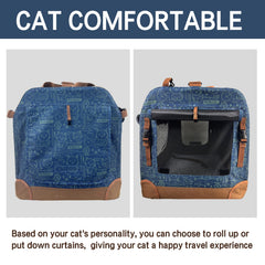 Petseek carrier with seatbelt loops for safe car travel