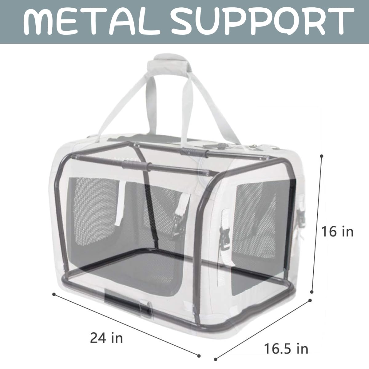 Petseek extra large cat carrier top opening for easy pet placement.