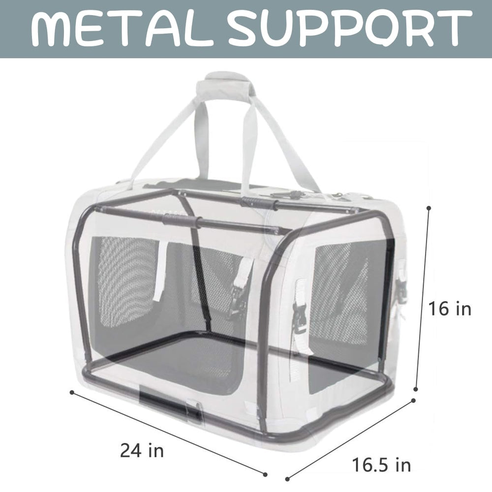 Petseek extra large cat carrier top opening for easy pet placement.