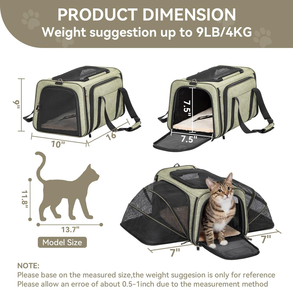 Petsfit airline approved carrier fits under seat for easy air travel