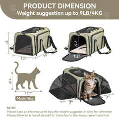 Petsfit airline approved carrier fits under seat for easy air travel