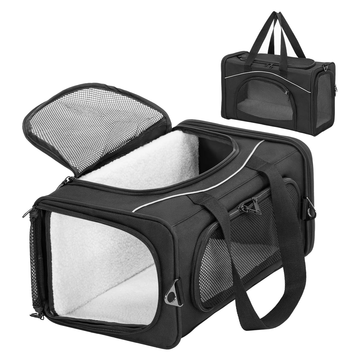 Petsfit airline-approved cat carrier under-seat fit for travel