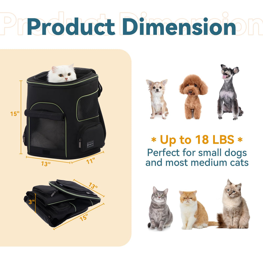 Petsfit carrier four sided mesh ventilation delivers steady airflow