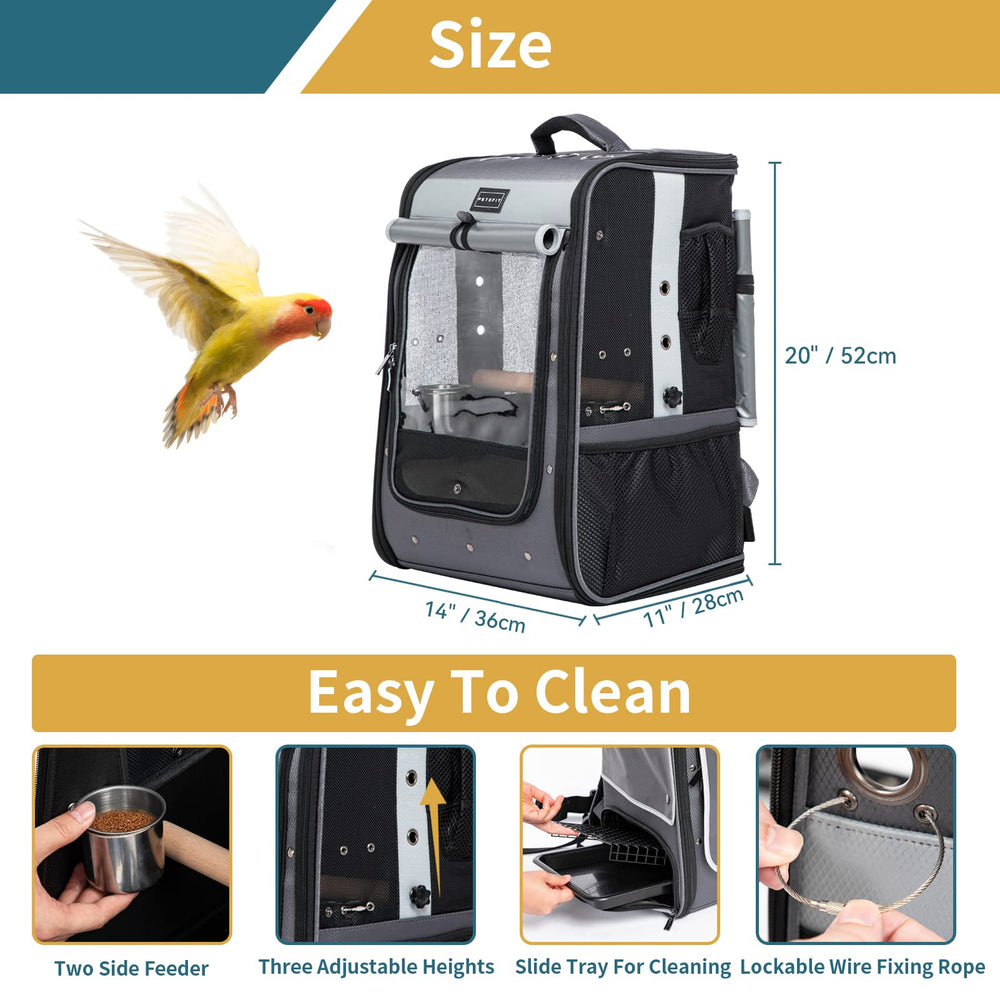 Petsfit removable tray and bottom net easy cleaning after travel