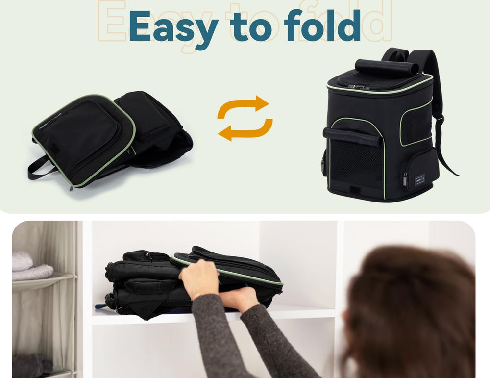 Petsfit black oxford carrier offers durable travel ready protection