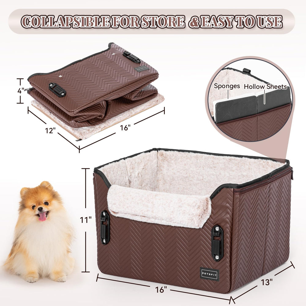 Petsfit car seat uses hollow sheets for durable, stable support.
