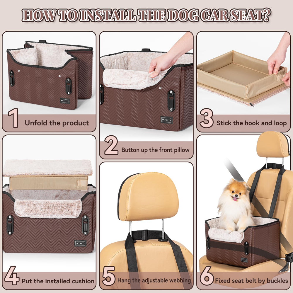 Petsfit car seat offers two elevated modes for better viewing.