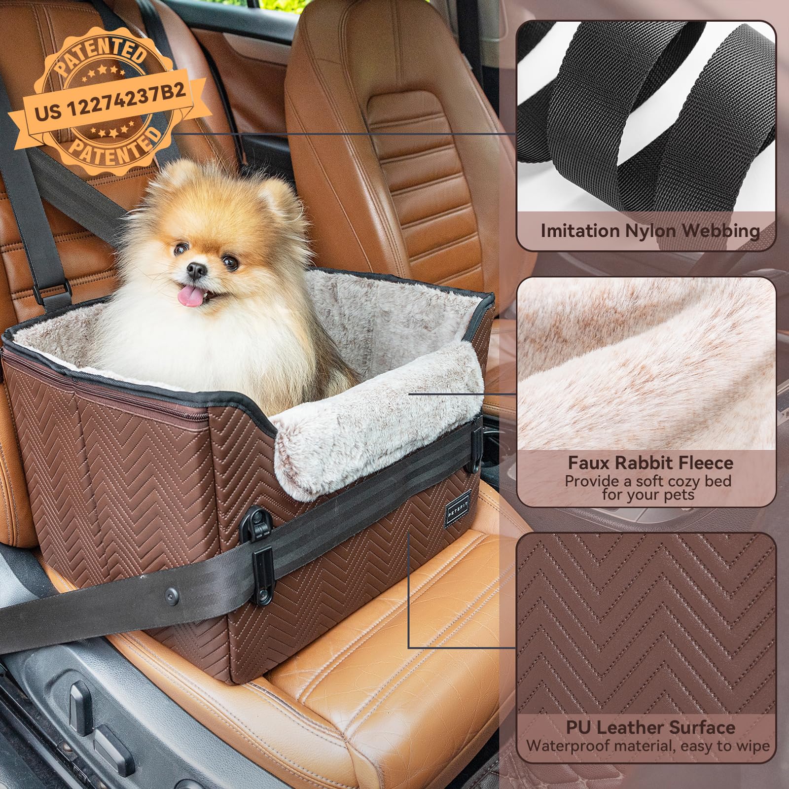 Petsfit car seat folds flat for easy storage and transport.