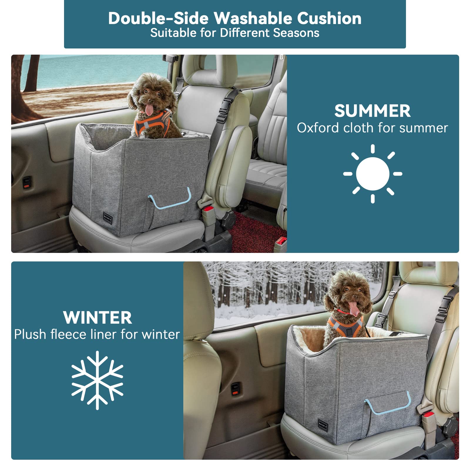 Petsfit car seat safety belt hook keeps pets secure during drives.