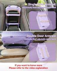 PETSFIT cat car seat purple safety hooks detail for reliable protection