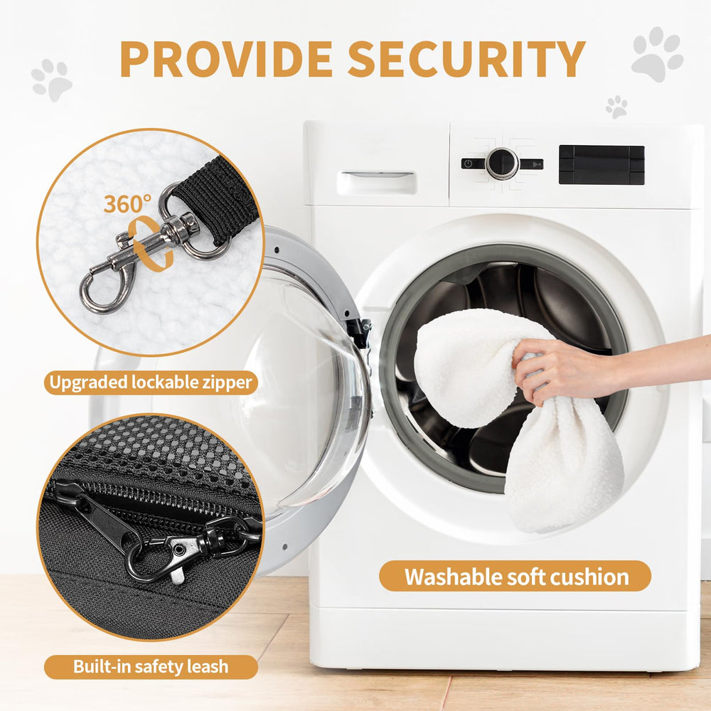 Petsfit cat carrier adjustable padded shoulder strap for comfortable carry