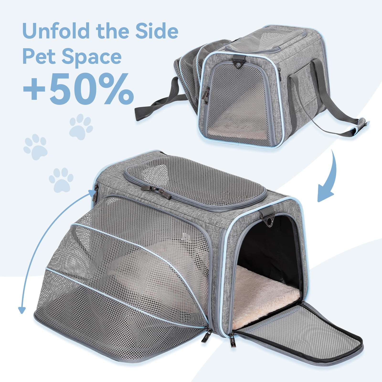 Petsfit durable oxford-cloth carrier designed for long-term use.