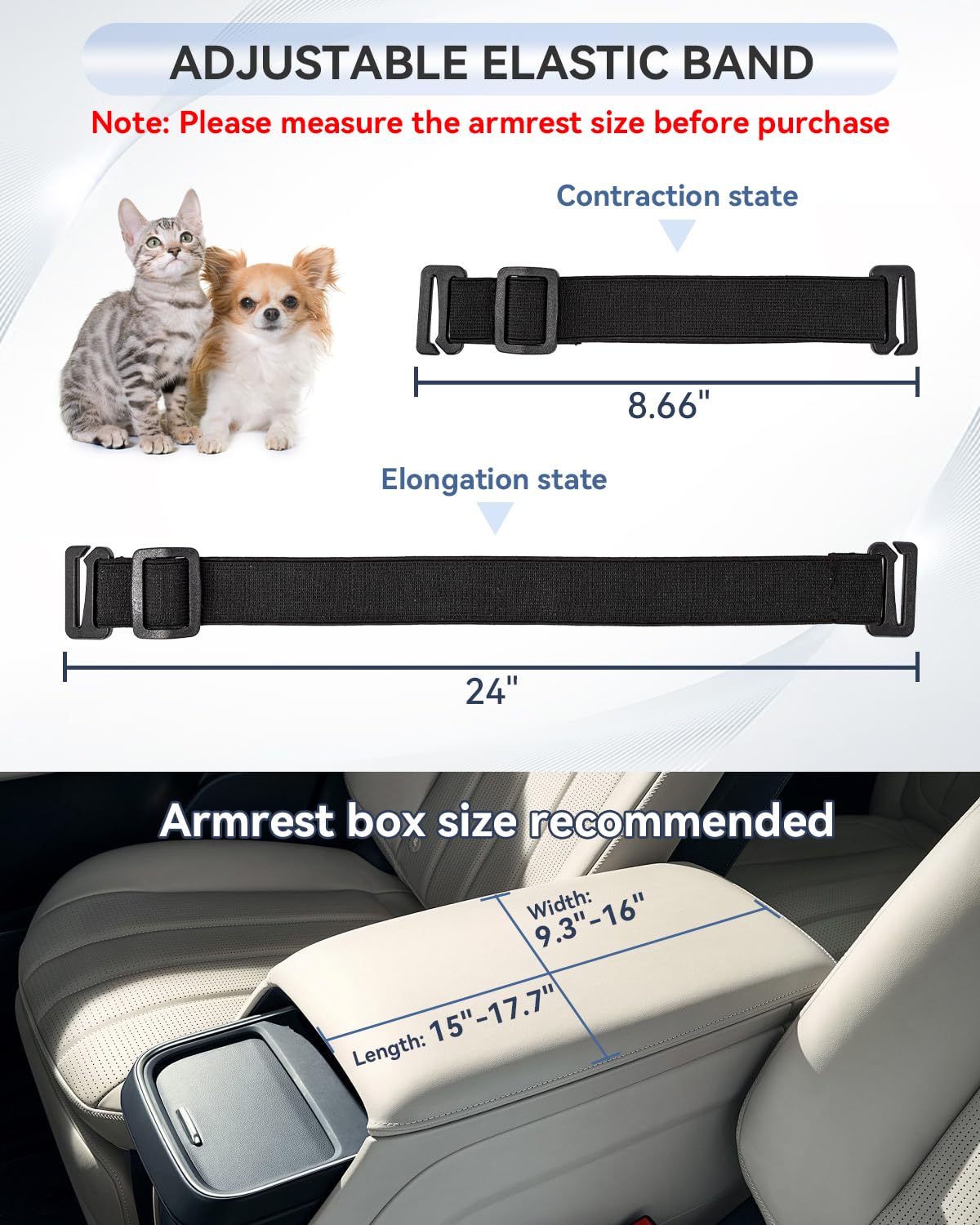 Petsfit center-console dog car seat blue safety-hooks improve stability.