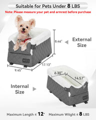 Petsfit center console dog car seat interior cushion close up plush comfort