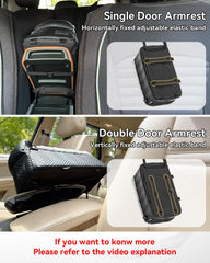 Petsfit center console dog car seat washable cushion ensures easy cleaning after trips.