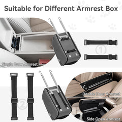 Petsfit center-console seat with pockets for storing essentials on road trips.