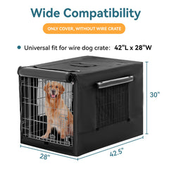 Petsfit crate cover mesh window close-up shows breathable design with visibility