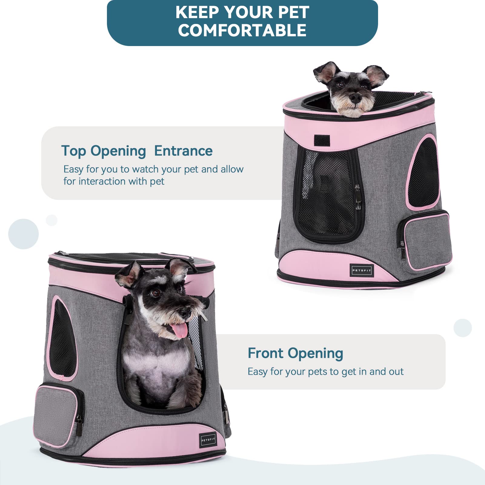 Petsfit removable cozy mat makes cleanup easy and pet comfortable.