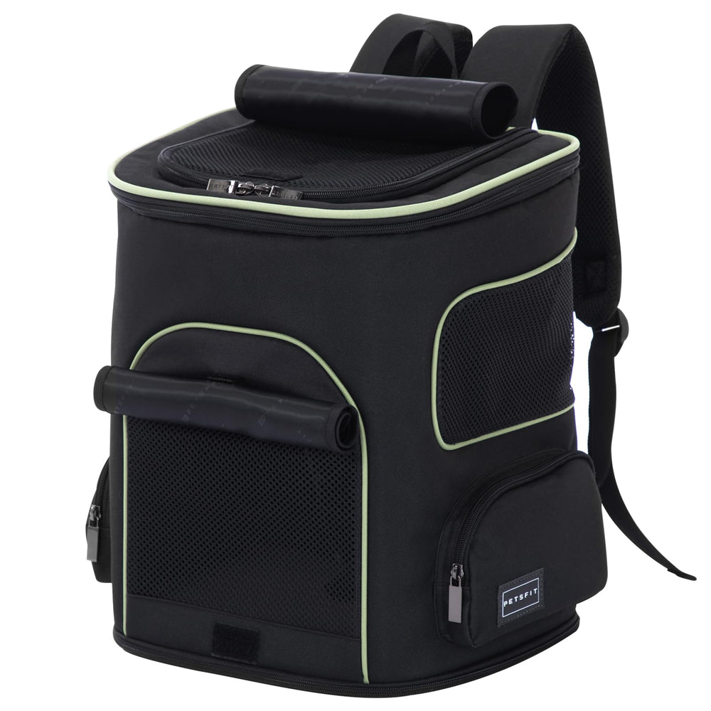 Petsfit dog backpack carrier waist protection design enhances comfort on long hikes