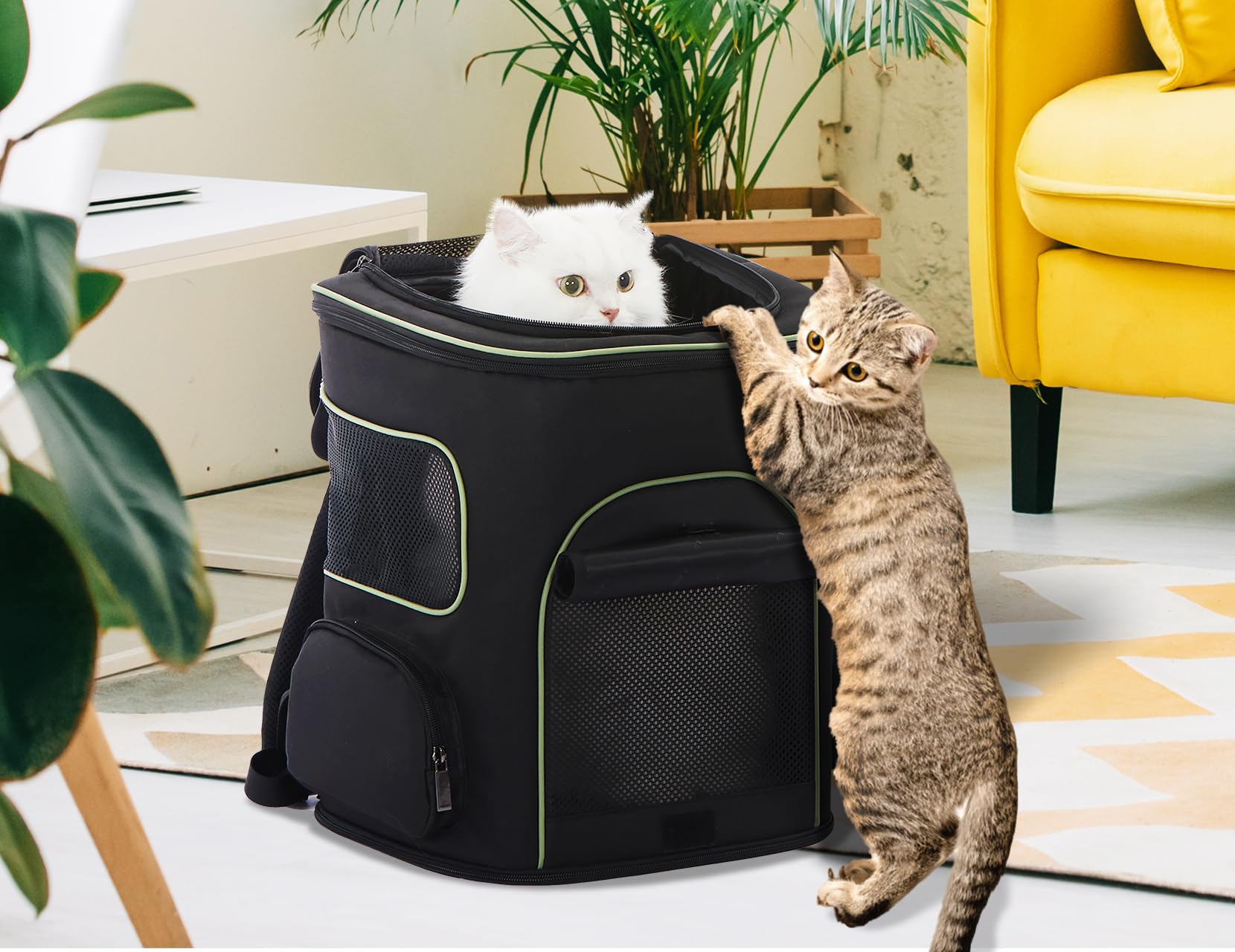 Petsfit dog backpack with two side pockets for treats and essentials