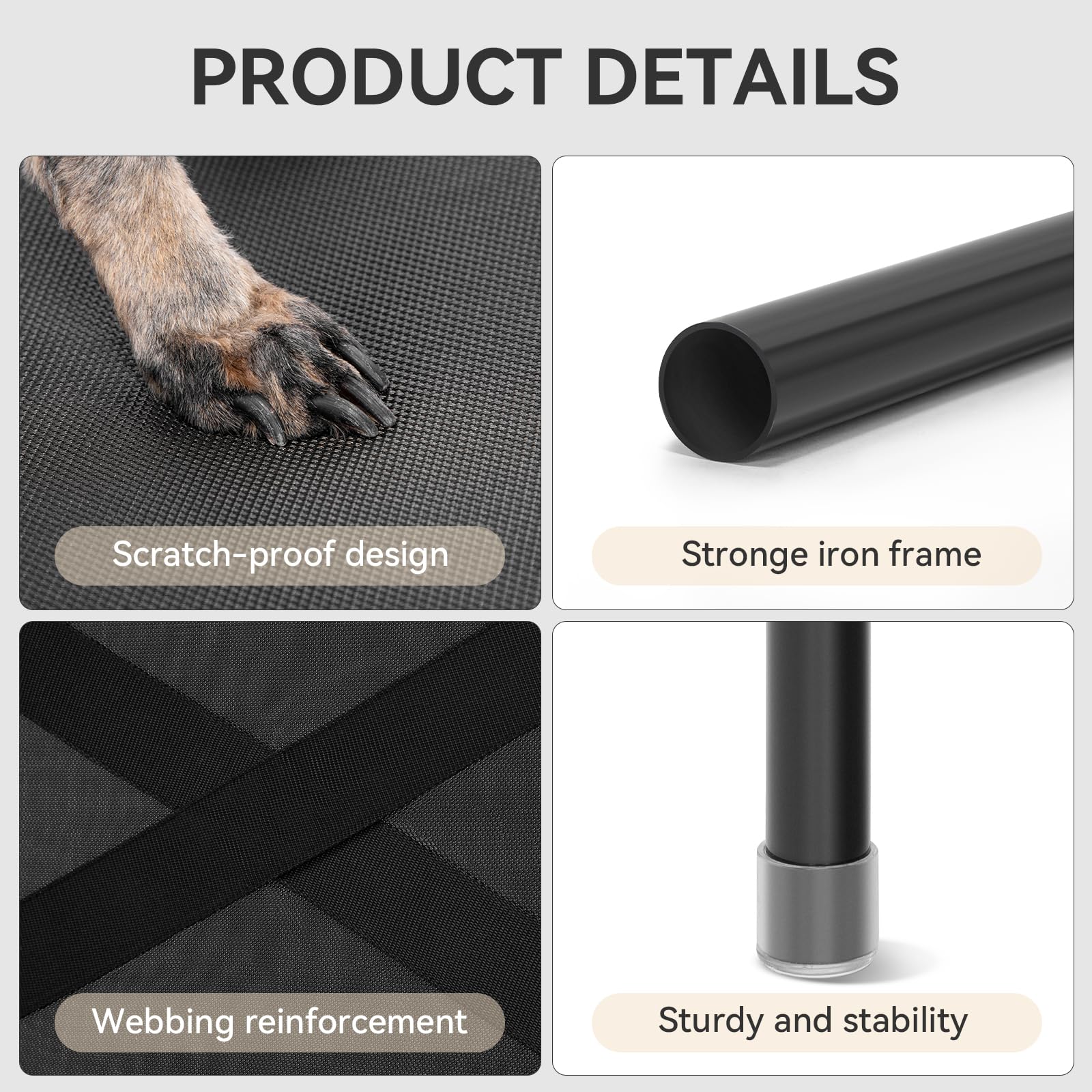 Petsfit chew-proof Teslin mesh resists wear while remaining breathable.