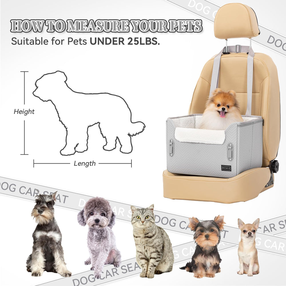 Petsfit PETSFIT dog booster car seat adjustable height for better view and comfort