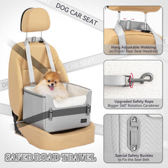 Petsfit PETSFIT dog booster car seat folded-flat for compact storage and easy transport