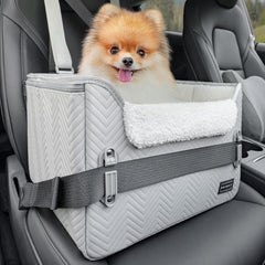 Petsfit PETSFIT dog booster car seat front view, compact travel-ready design for small dogs