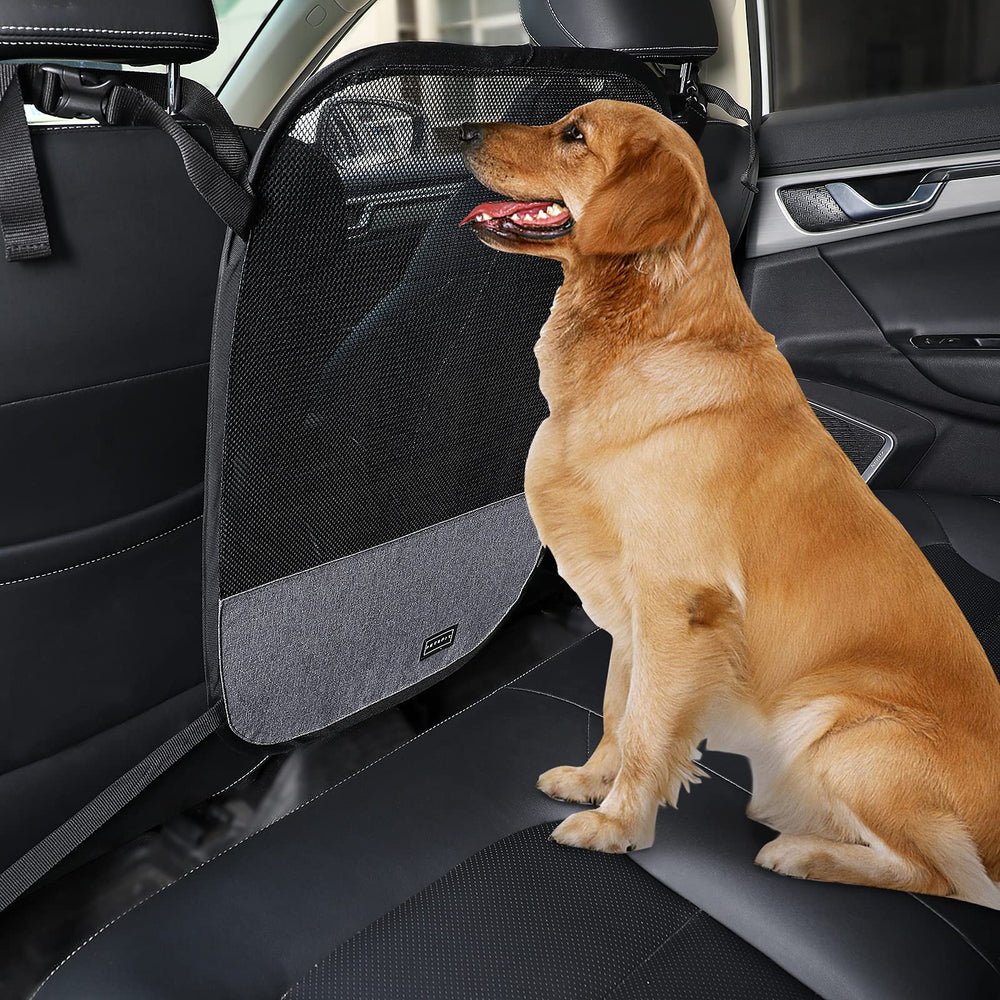 Petsfit dog car barrier backseat mesh keeps your pup secure during rides