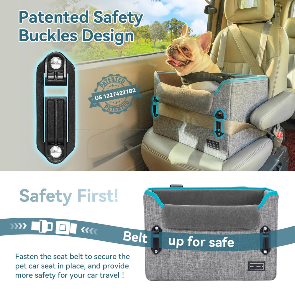 PETSFIT dog car seat folded-compact-storage, easy to stash between trips or at home.