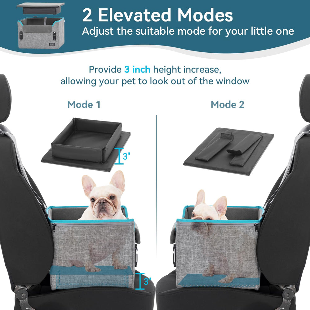 PETSFIT dog car seat soft-cushion closeup, plush lining for cozy rides and naps.