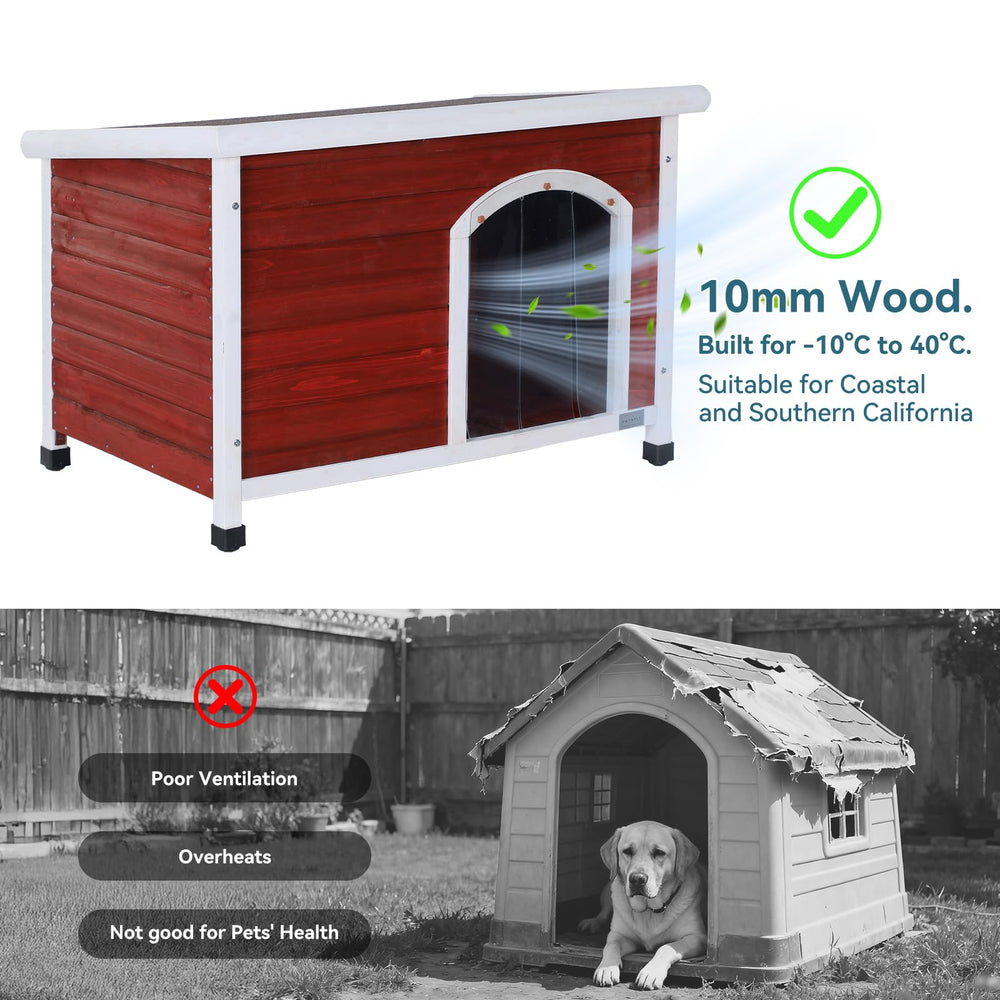 Petsfit dog house outdoor removable floor for easy cleaning