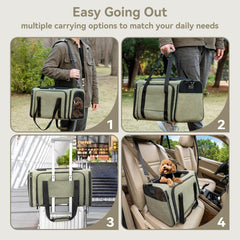 Petsfit expandable carrier ventilated-mesh for better airflow