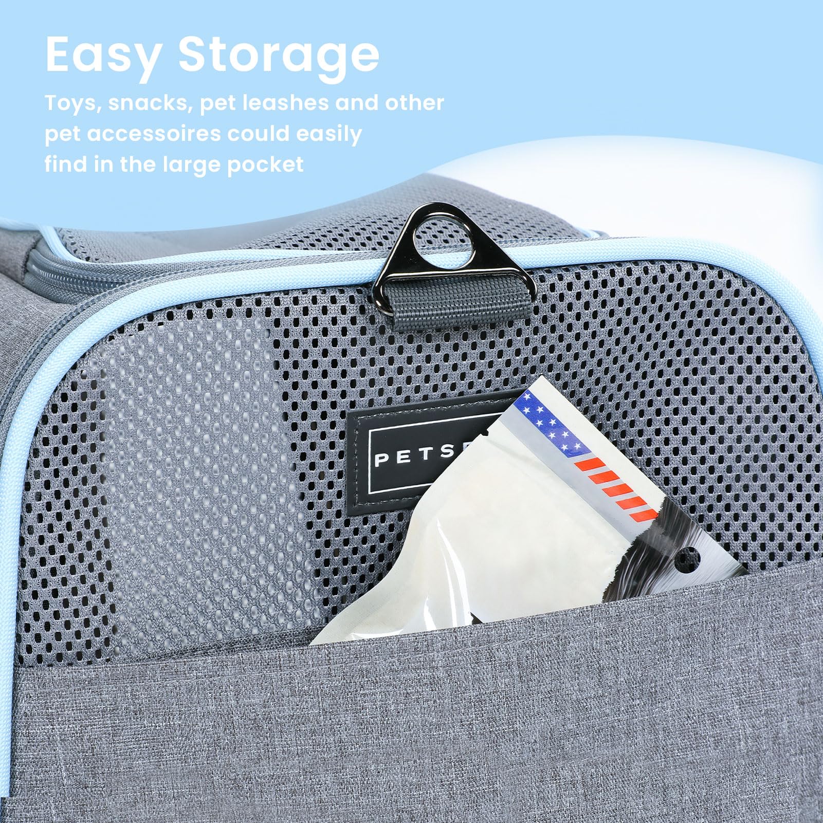 Petsfit expandable size reaches 31.5x19x12 inches for lounging.