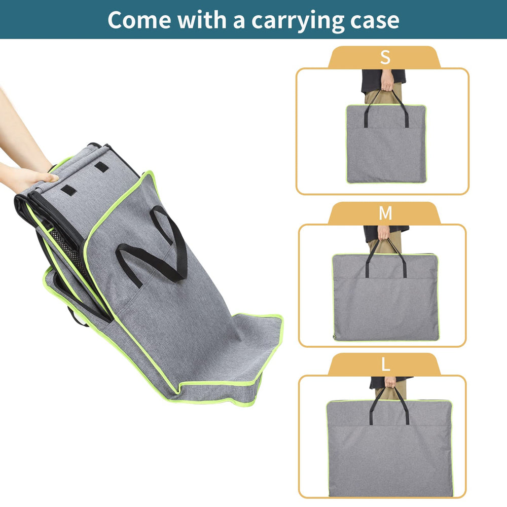 Petsfit fold-flat storage image shows easy packing and space-saving portability.