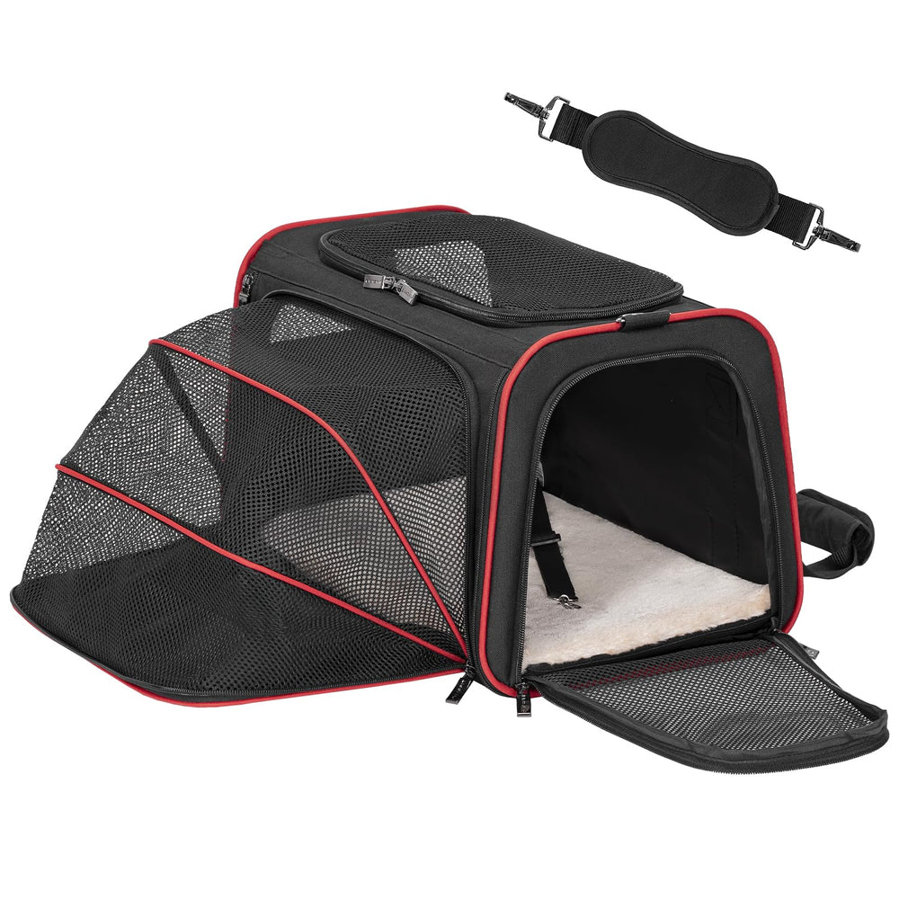 Petsfit-fold-flat-travel-carrier enables easy storage when not in use.