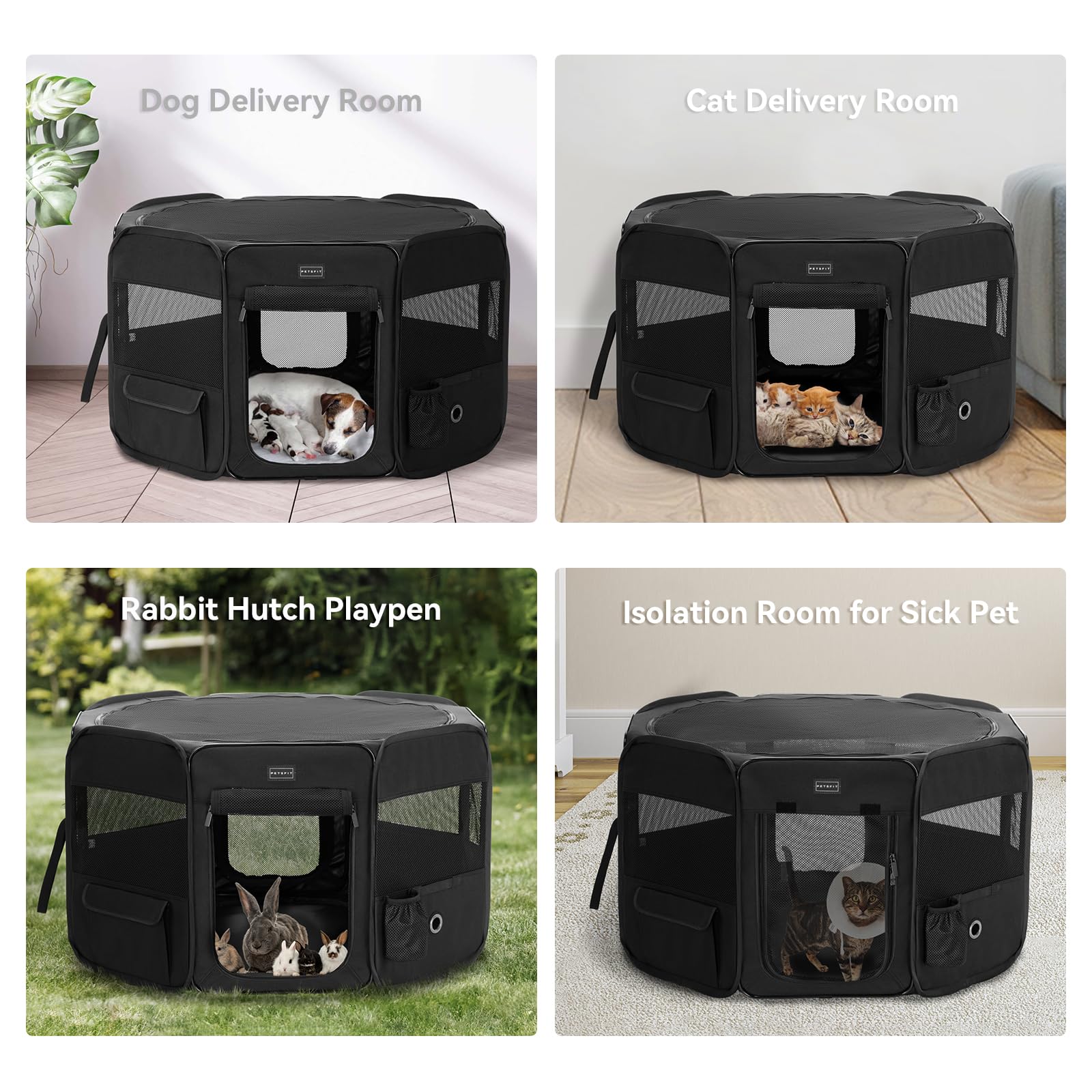 Petsfit foldable travel-ready design simplifies storage and transport.