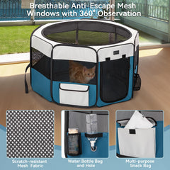 Petsfit hexagonal frame demonstrates sturdy escape-proof design for reliable containment.