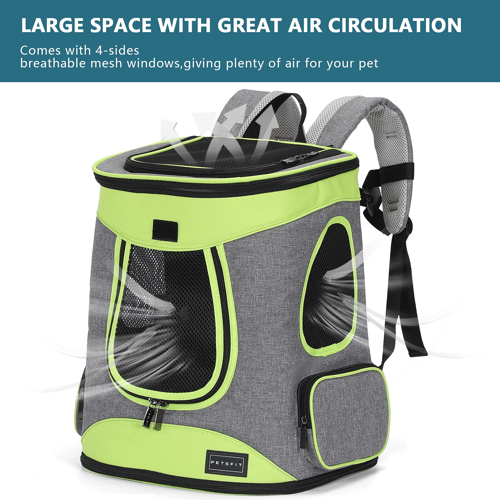 Petsfit 600D Oxford Cloth ensures durability against scratches and gnawing.