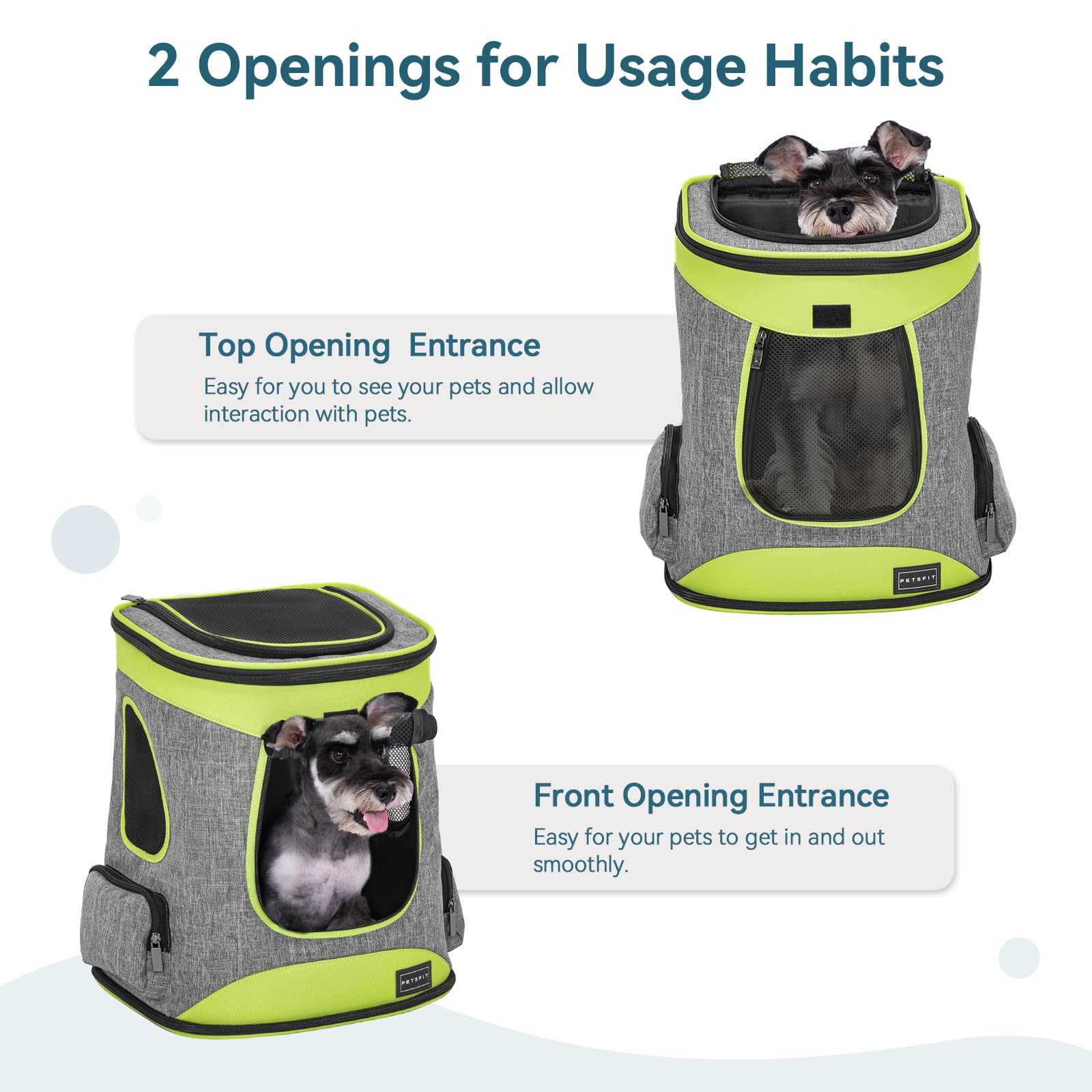 Petsfit safety belt inside keeps pets secure while you move.