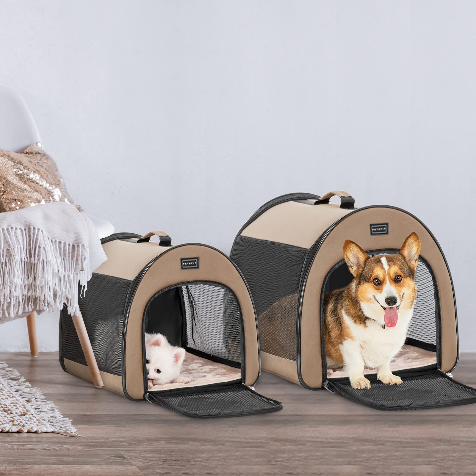 Petsfit Portable Dog Crate setup highlights quick assembly for busy families
