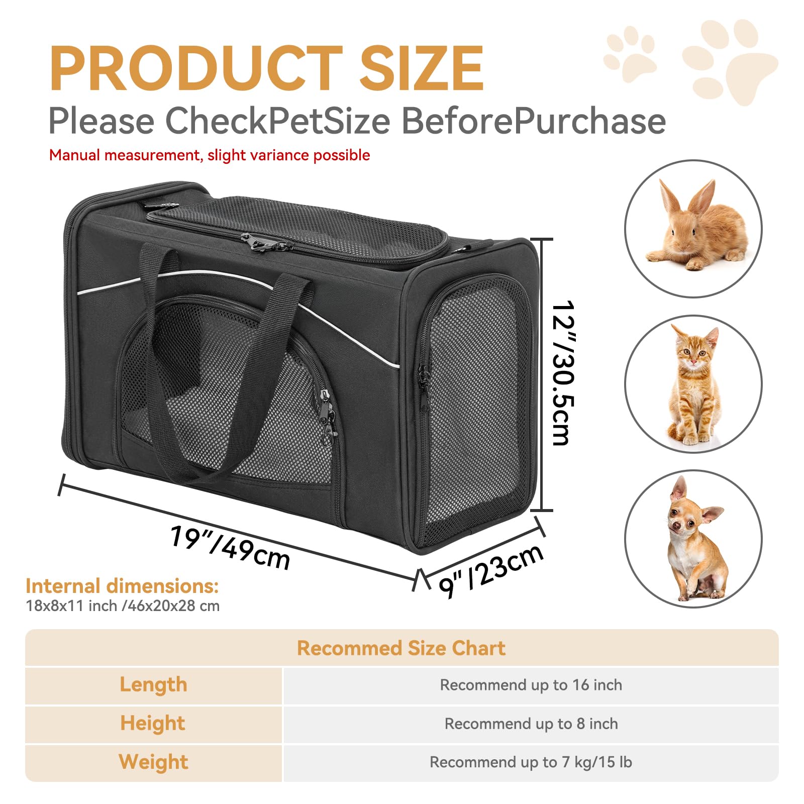 Petsfit removable dual-sided padding provides versatile comfort for pets