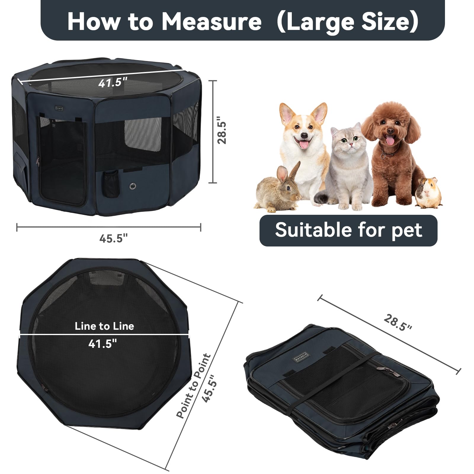 Petsfit removable mesh top improves visibility and airflow during sessions