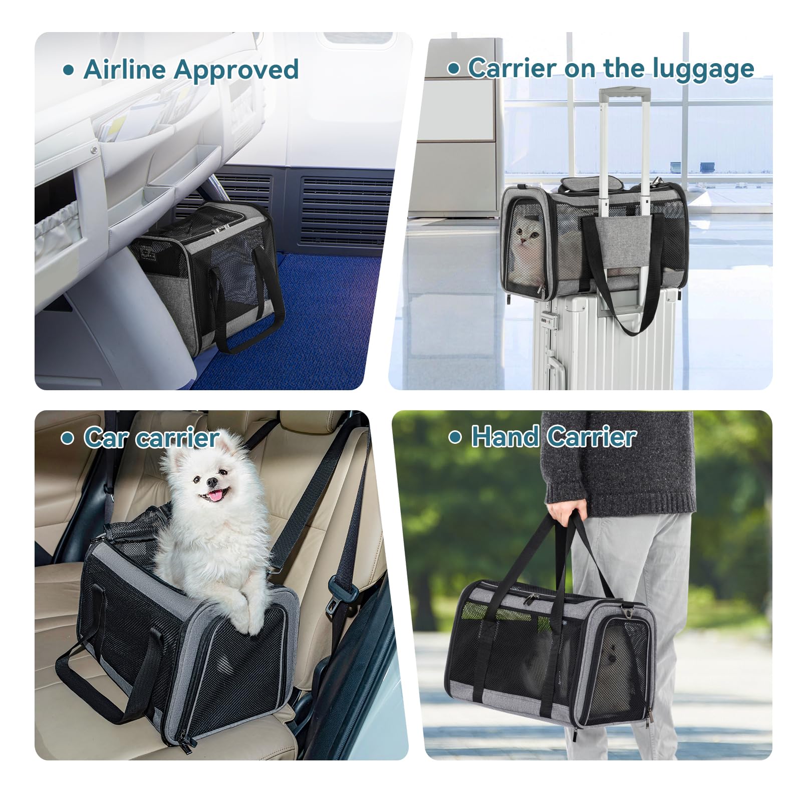 Petsfit internal tether and self-locking zipper ensure pet security
