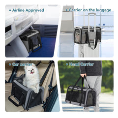Petsfit internal tether and self-locking zipper ensure pet security